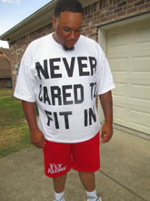 Load image into Gallery viewer, “ NEVER CARED TO FIT IN “ TSHIRT
