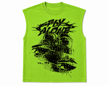 Load image into Gallery viewer, FLY ALONE SLEEVELESS (GREEN)
